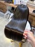 髪質改善美髪ストレート［粋］（縮毛矯正）+ケアカラー+カット