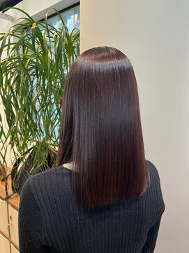 ナインスフロア(9NINTH FLOOR) 酸性ストレート/ラベンダーカラー艶髪暖色カラー/ピンクブラウン