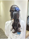 シンプル綺麗なハーフアップ♪