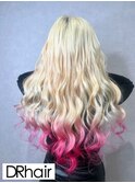 White blonde × Pink gradation