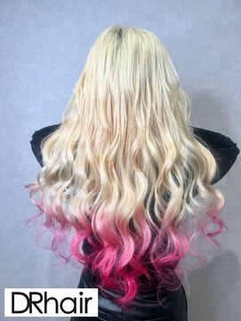 ディーアール(DR) White blonde × Pink gradation