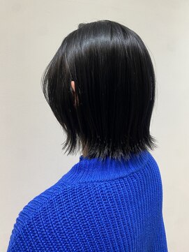 ネウィ ジャム 町田(newi JAM) 外ハネボブ/ブルーブラック/暗髪