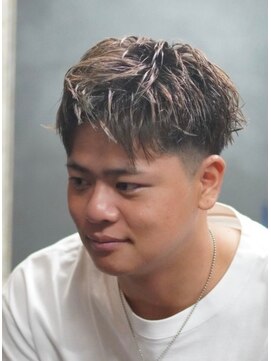 ノーエン(noen) ビジネスショートメンズマッシュツイストパーマツーブロック