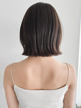 エインアンリー 表参道(AIN.ANLY.) 3耳かけボブパーマオリーブベージュボブウェーブミディアム小顔