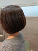 20代30代40代50代◎丸みボブ/ベージュ/アイリスカラー