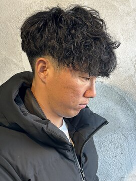 ニアウ 高崎店(Niau) 波巻きスパイラルパーマメンズパーマメンズマッシュ群馬高崎眉毛