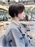 イメチェン外ハネボブ美髪ワイドバングレイヤーショート/柏