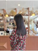 ★縮毛矯正のミディアムヘア・顔周りレイヤー★