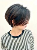 大人キレイ/丸みショートボブヘア