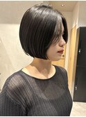 【mimura】黒髪ボブ　ぱつっとボブ　前髪なし　草加　谷塚