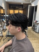 アロー 船橋店(AROH)&nbsp;MEN’S HAIR/ブルーブラック/フェザーパーマ/船橋
