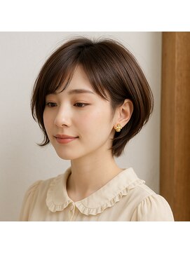 スープレックス ヘアーデザイン(SOUPREX HAIR DESIGN) 柔らかレイヤーショートボブ 20代 30代 40代 50代 60代 学割