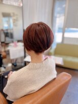 アート(art)&nbsp;ピンクブラウン×丸みショ－トヘア