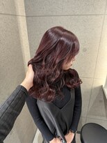 ウニュ(unu.) ワインレッド/ブリーチなしカラー/艶カラー