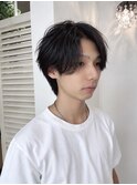 色気ニュアンスパーマ×センターパート