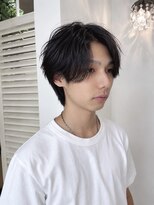 ローネス 銀座(LONESS) 色気ニュアンスパーマ×センターパート