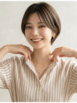 ウィールール 札幌店(WE RULE)&nbsp;20代30代 大人美人ショート×艶ベージュカラー