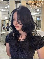 ヘアーアンドメイク シークタチカワ 立川店(Hair&Make Seek)&nbsp;【澤飯】ブリーチなしWカラーブルーブラック×ハッシュカット