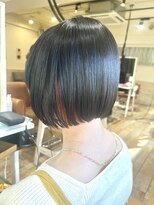 ネオリーブサイン 大森店(Neolive sign)&nbsp;ミニボブ×インナーカラー　オレンジベージュ　　大森