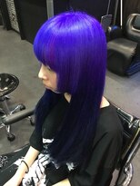 ゾーマ(ZOUMA) 寒色系アクセントカラー 紫~青紫 トリックヘアー