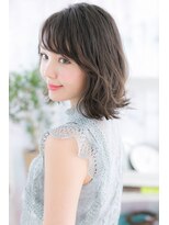 ヘアアンドビューティー ミック(Hair & Beauty miq)&nbsp;程良いウェット感♪黒髪風ツヤミディb