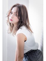 ヘアーアートシフォン 川口東口店(hair art chiffon) ダスティ、ウォームオレンジュ、ホワイトブロンドヘア