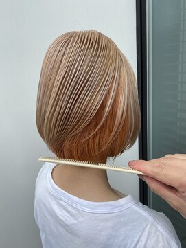 ボアップ 新居浜店(boappu) #ベージュ #オレンジ #カラー #ケアブリーチ #ハイトーン #愛媛