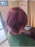 パープルブラウン　ダブルカラー