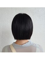 ヘアデザイン エソラ(hair design esora) パツッと黒髪ボブ