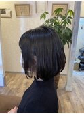 弱前下がりボブ
