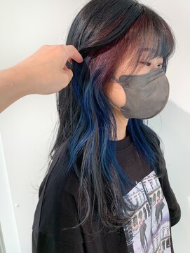 リンダバイネオリーブ 白楽店(Linda by neolive) デザインカラー隠せるインナーカラーグラデーションカラー