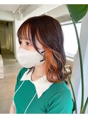 【nuu】オレンジインナーカラー