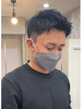 ナンバー アンフィール 渋谷(N° anfeel) 【HIKARU】＠hikaru_cut 爽やかツーブロアップバング 渋谷道玄坂