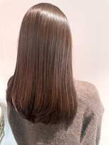 ユウヘアー 本山店(U Hair) 【UHair】30代40代50代/アースカラー透明感カラー×艶ストレート