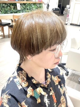 アルクバイネオリーブ 荻窪店(arc by neolive) マッシュショートウルフ×ミルクティーベージュ