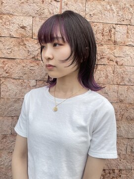 ニット(Knit) アクセサリカラー×ウルフ