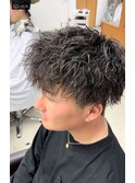 波巻きパーマツイストスパイラルパーマメンズカラーメンズカット