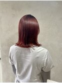 【 YUCCA 】大人可愛い20代30代40代外ハネ・/レッド
