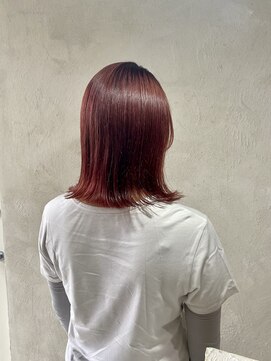 ユッカ 高槻茨木店(YUCCA) 【 YUCCA 】大人可愛い20代30代40代外ハネ・/レッド