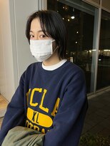 カフ(CAF)&nbsp;CAF松本/センターパート前髪/外ハネボブ/大阪/心斎橋