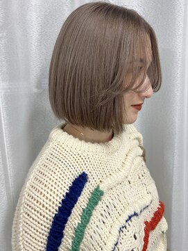 ルノン シェリー(LUNON cheliy) ミルクティーベージュ/シルキーベージュ/切りっぱなしボブ