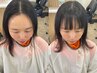 【フルコース】ヘアリセッター+カット+カラー+TR+オーガニックspa　￥18000