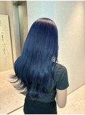 天神美容室×ネイビーグレー×ブルーグレージュ