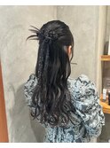 カチモリアレンジ/ヘアアレンジ/ハーフアップ/韓国ヘア