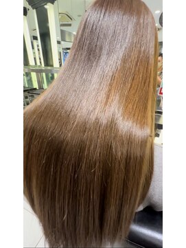 エアー 銀座タワー(AIR) プレミアムケアカラー/縮毛矯正/ツヤ髪スタイル【榛葉】