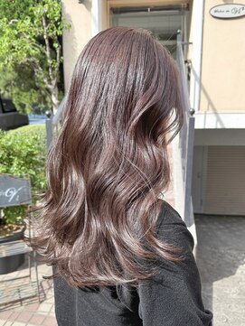 ティエラ 原宿 表参道(Tierra) 原宿Tierra 質感レイヤーと透明感のあるベージュブラウン