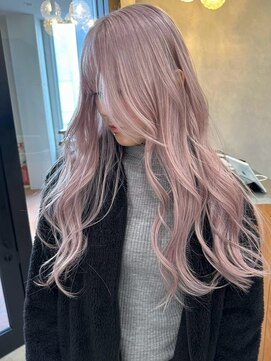 ウェイビーズ(WAVY'S) xブリーチ/イメチェン/ホワイトブロンド/外ハネボブ/美髪/