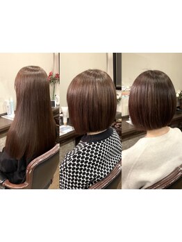 髪と頭皮に優しいオーガニックカラーで美しさを引き出す◎ダメージを最小限に抑え、健康的で美しい髪へ♪