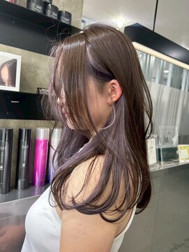 キング 枚方店(K!ng) ハイライトカラーミルクティーベージュレイヤーカット