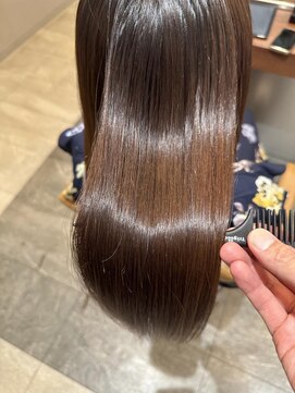 エイクス ヘア デザイン×美髪クリニック 千葉(AQs hair design) くびれヘア/アプリコットオレンジ/夏/髪質改善[千葉駅]